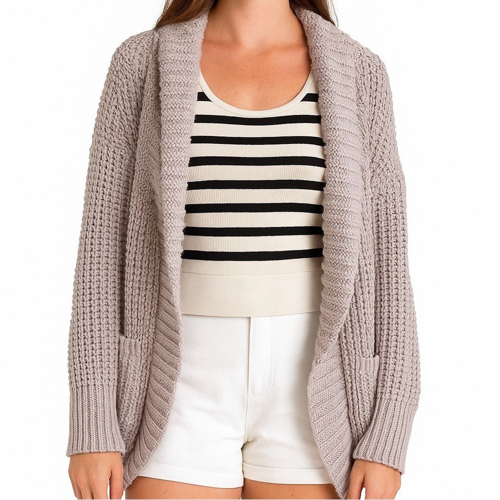 Esther Boutique Gray Soft Sweater Cardigan NWOT - Picture 1 of 15